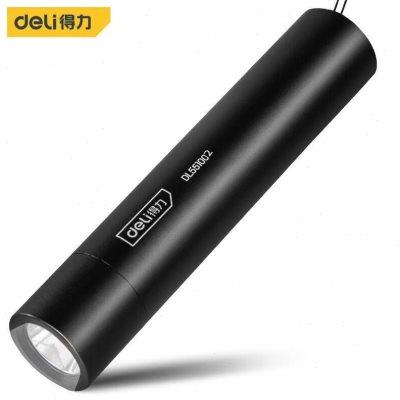 得力（deli）手电筒强光充电户外超亮远射小型迷你式便携led多功