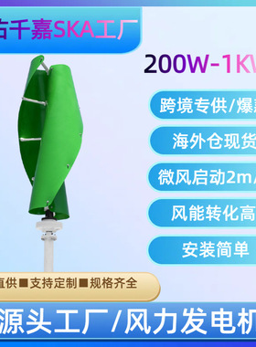 SMARAAD小型风力发电机螺旋形SS-600W/1KW/1.5KW/2KW厂家供应