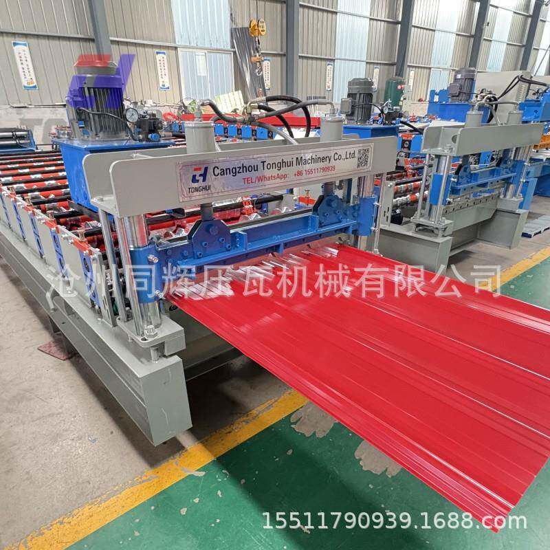 双层彩钢压瓦机 840压瓦机 全自动冷弯成型机 钢结构屋面设备