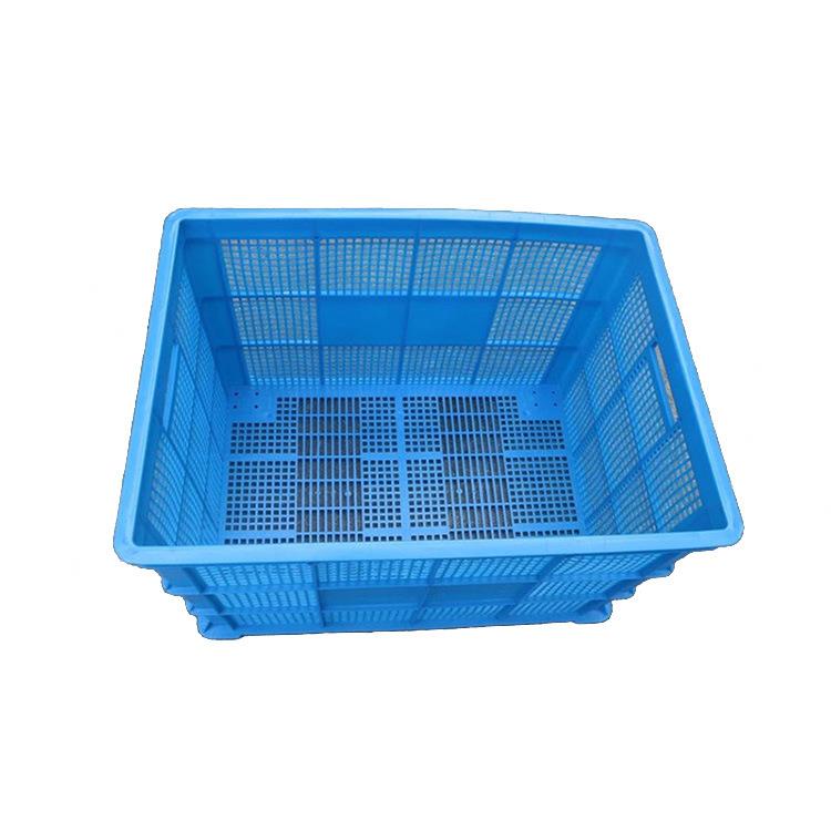 航来大号塑料筐755带轮周转筐服装配件运输筐蓝色加厚耐磨耐用