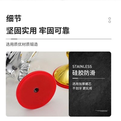 劳斯车标模型莱斯立标小金人锅小金人锅盖锅盖把菜U斯钛金锅炒锅