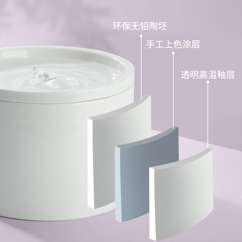 宠物智能饮水机自动循环流动活水陶瓷饮水器猫咪喝水器猫狗饮水机