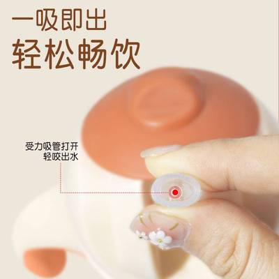 新款婴儿奶瓶学饮杯儿童防喷吸管杯tritan材质防摔漏奶瓶