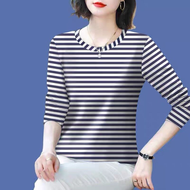 清仓捡漏~高档外贸剪标女装妈妈中老年 减龄长袖遮肚T恤女上衣潮