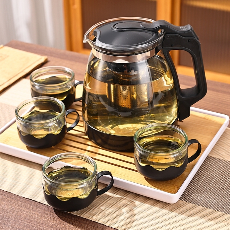 玻璃茶壶家用耐高温大容量过滤花茶壶大号茶水分离器泡茶壶茶杯