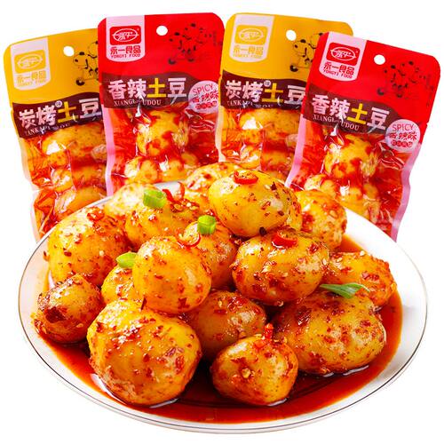 永一香辣炭烤味土豆即食烧烤味小土豆零食狼牙土豆片麻辣土豆