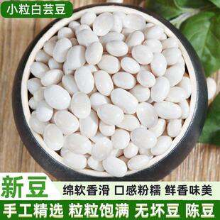 小白豆干货新货云南特产小粒白芸豆新鲜四季豆类眉豆云豆子饭豆米
