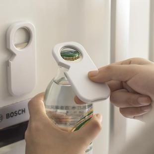 开盖汽水启瓶器家用酒起子啤酒开 开瓶器冰箱贴啤酒起子吸磁铁个性