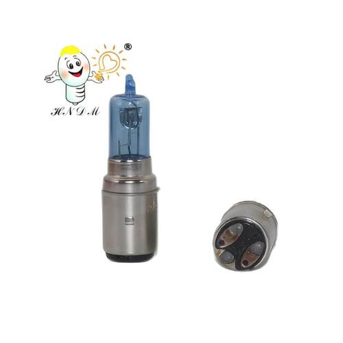摩托车灯泡超白光12V35/35W BA20D 双爪前大灯/卤素灯/电动车灯泡