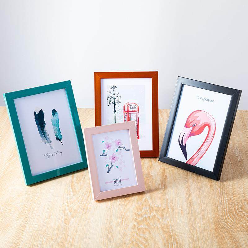 简约相框画框摆台摆件照片墙5寸6寸7寸8寸10寸a4创意diy木质