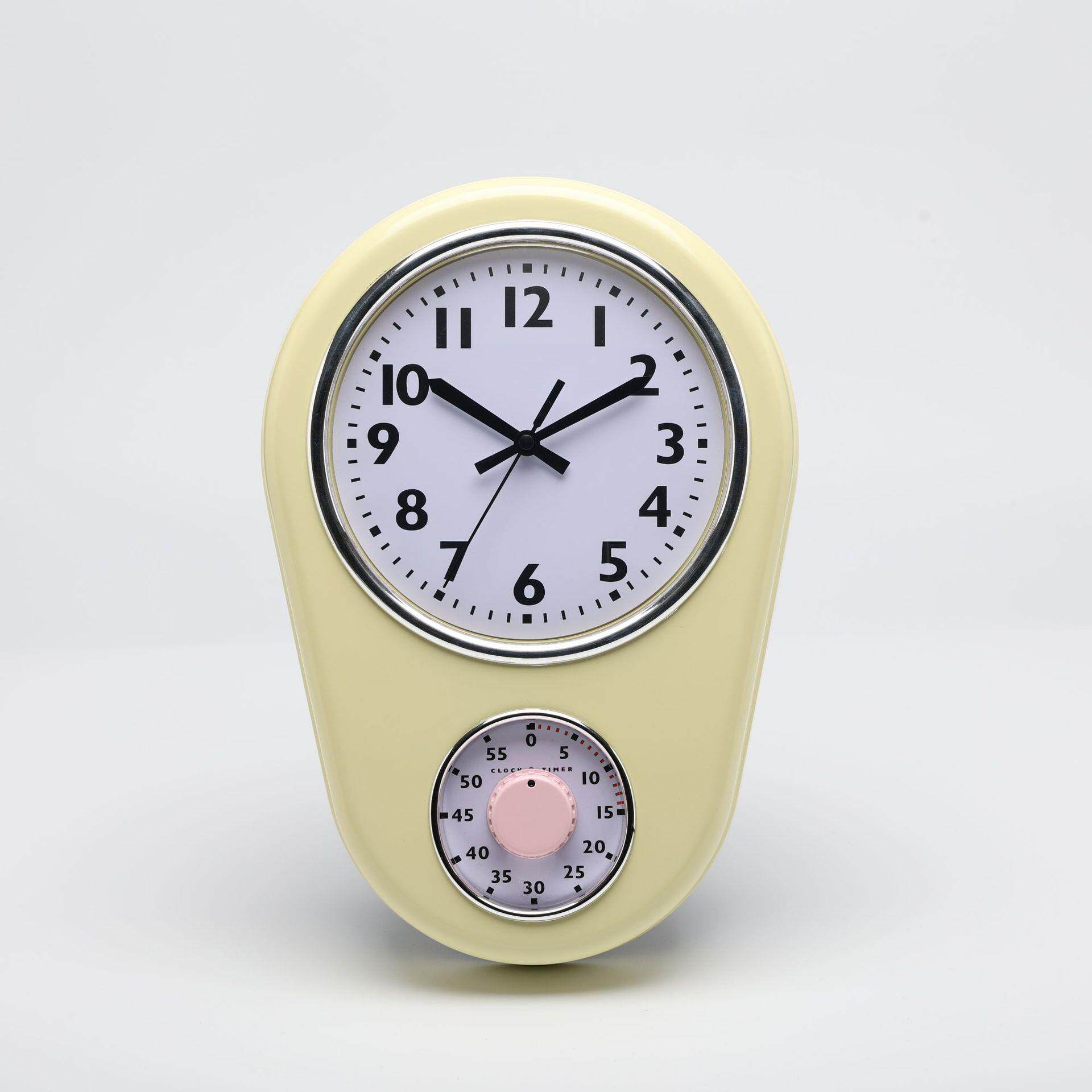 厨房定时器专用挂钟简约创意个性家用亚克力静音机芯挂表现货