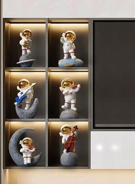轻奢高档宇航员太空人酒柜电视柜摆件套装客厅玄关办公室家居装饰