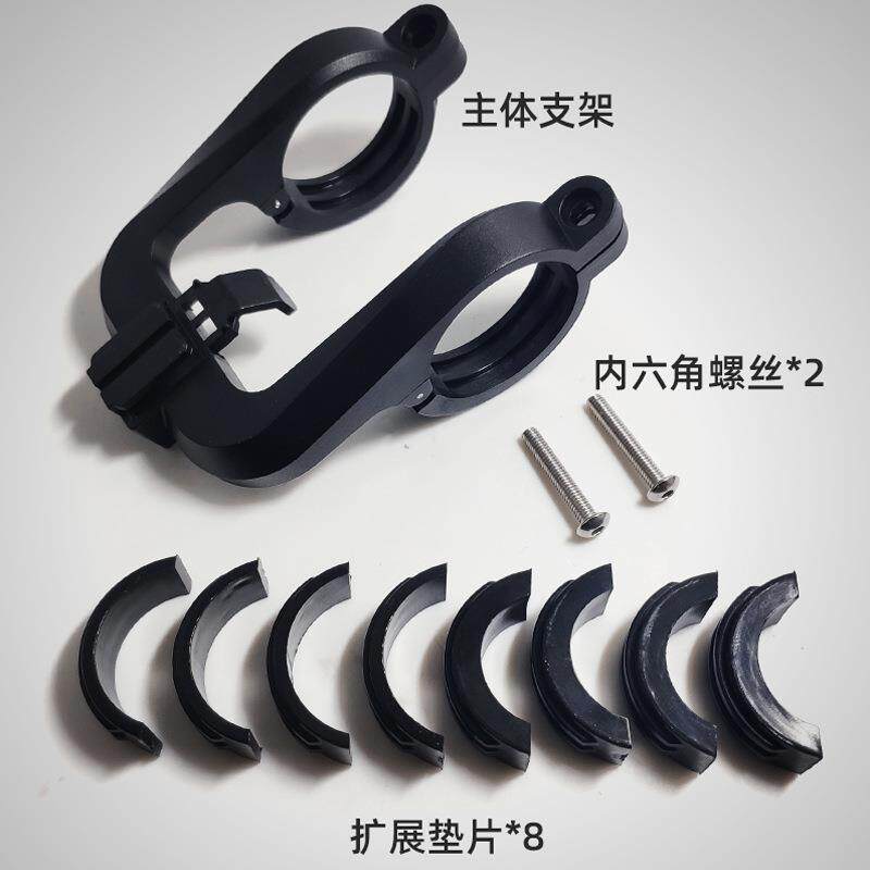 自行车前灯支架码表架子把立底坐车把延伸灯夹延长架配件led快拆