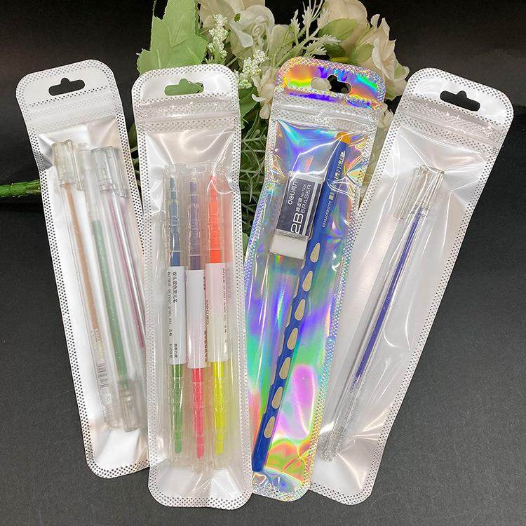 屏幕触摸笔包装袋 签字笔勺子封口袋中性笔芯长条自封袋 现货