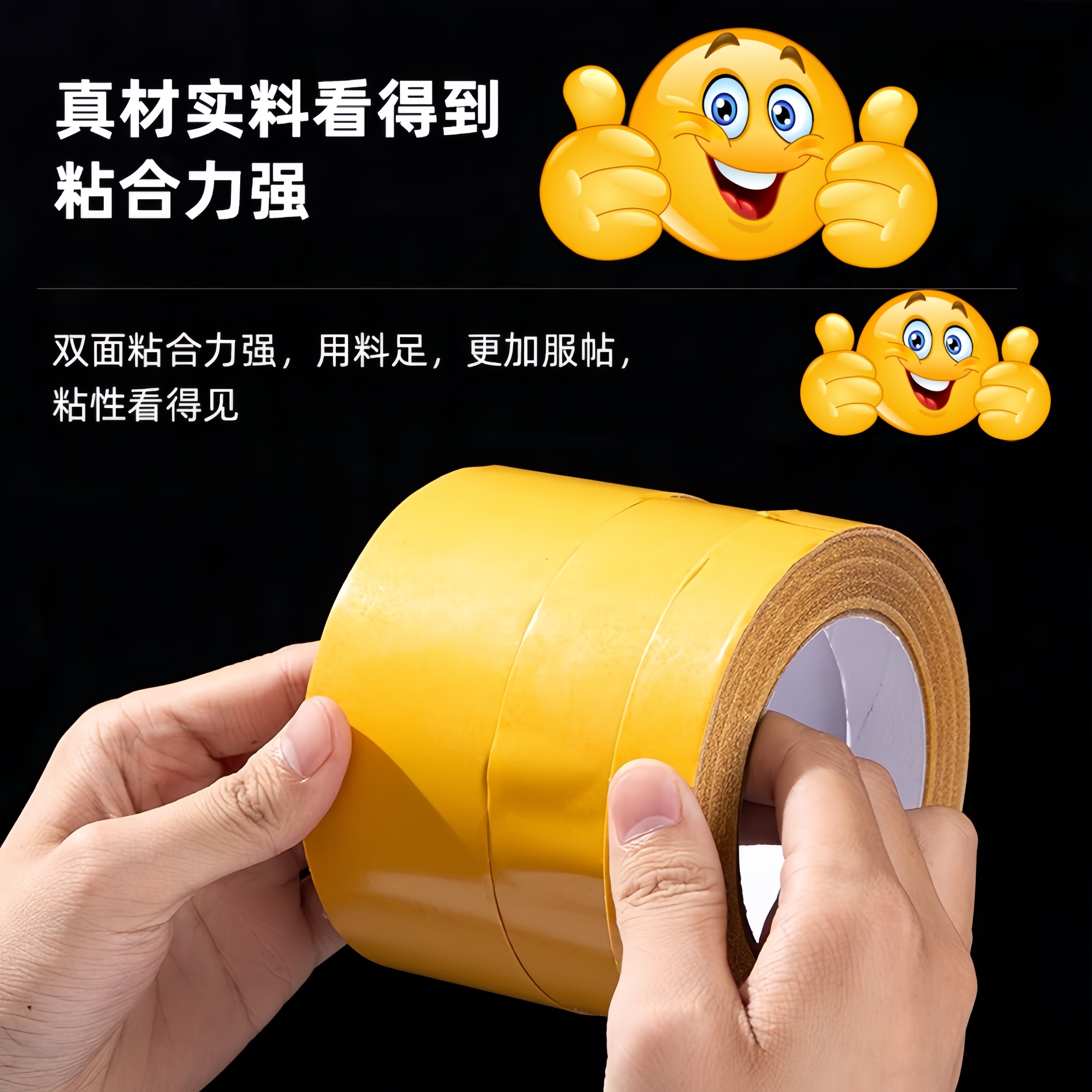 网格双面胶带强力高粘度布基胶带