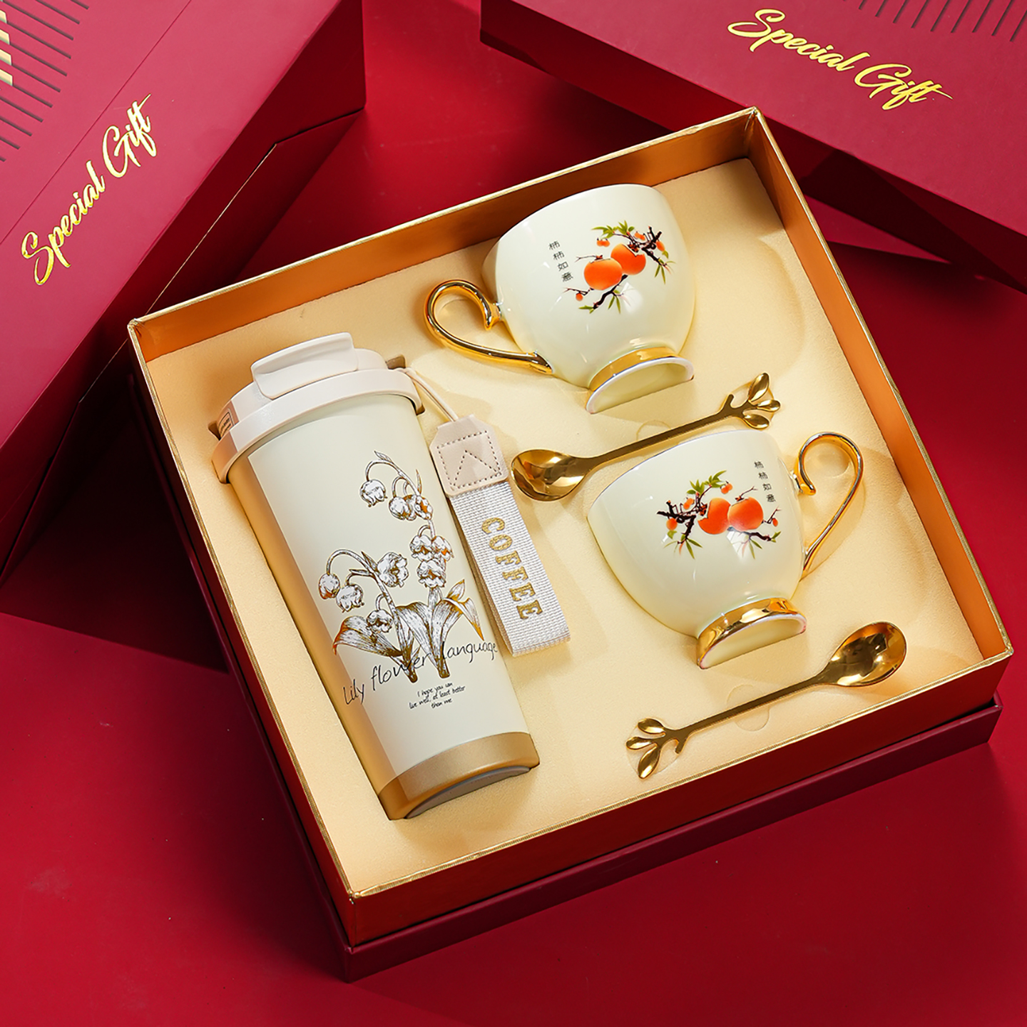 结婚礼物送新人实用高级感保温杯