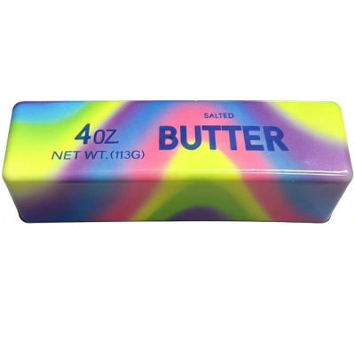 2pcs Colorful Realistic Soft Butter Stick Fidget Toy Cute