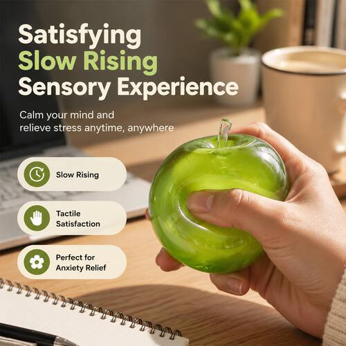 Apple Squishy Giant Fruit Squishies 挤压玩具慢回弹减压解压球