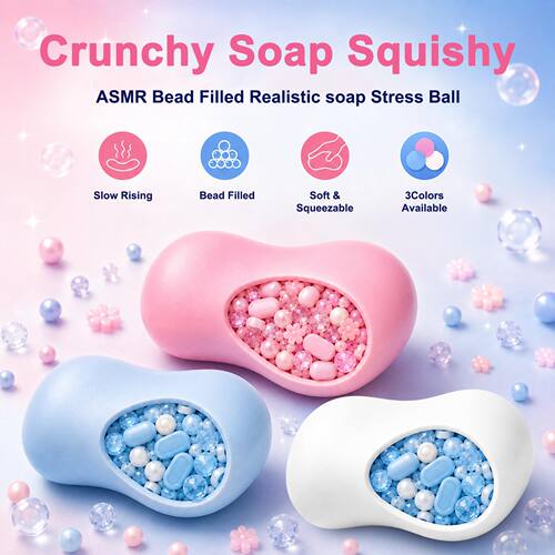 Crunchy Soap Squishy Bead Filled Realistic Handmade Bar Soap