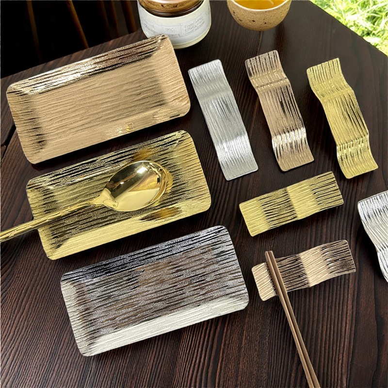 304不锈钢毛巾碟湿纸巾碟子酒吧小吃碟盘子筷子架两用支架 公筷托