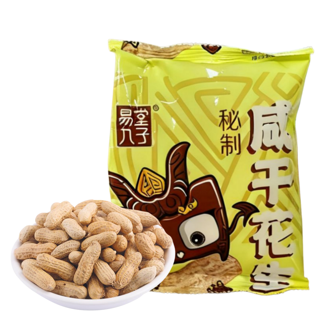 水煮晒干五香花生80g带壳