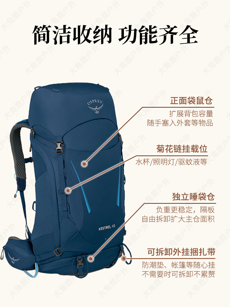 Рюкзак туристический Osprey Kestrel / Kyte (38L/48L)