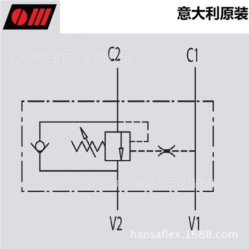 管式液压平衡阀V0419 VBCD 3/4“ SE/A 意大利OM液控阀