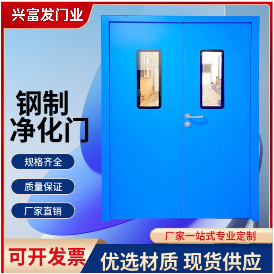 实验室钢制门洁净门无尘车间净化门医院牙科密闭平开门防尘气密门