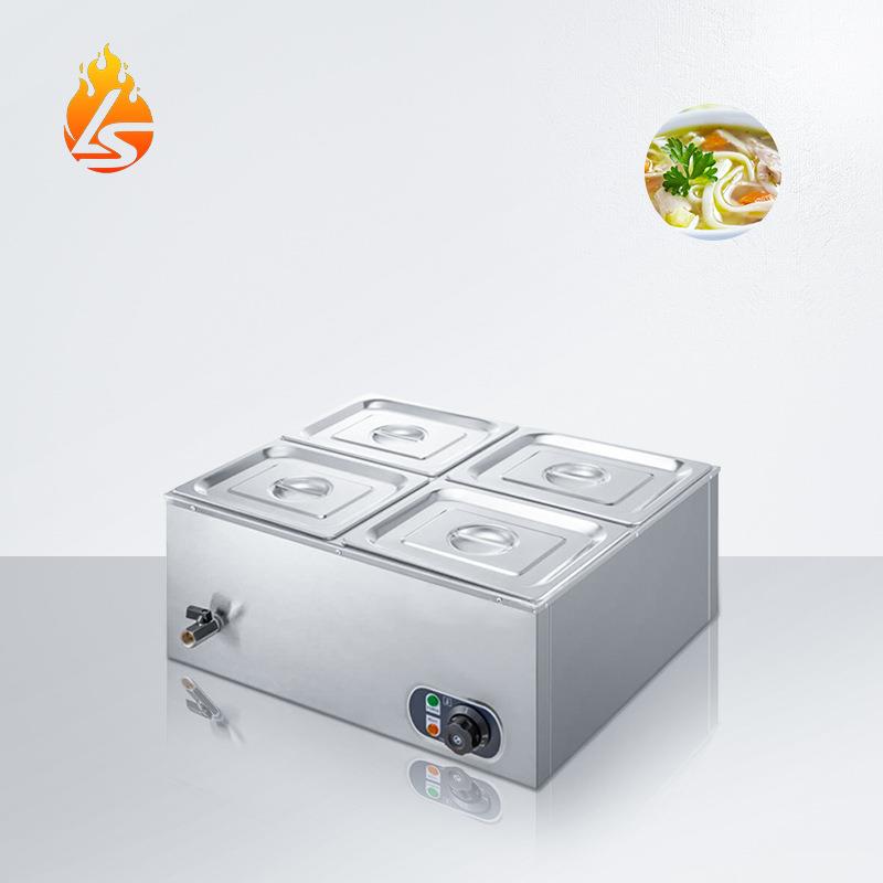 小型商用4格保温汤池电动食品加热器自动控温台式4盆保温汤炉