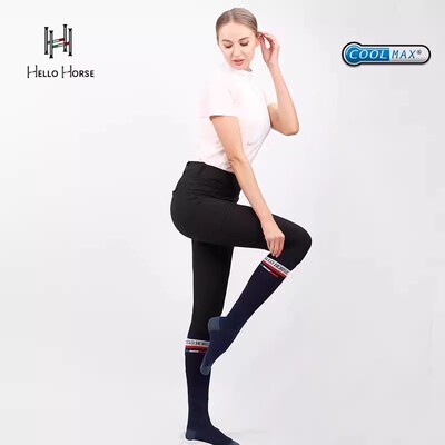 HelloHorse马术袜透气防滑耐磨