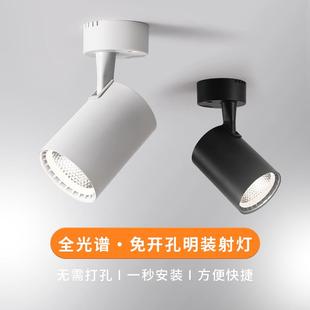 全光谱led明装 轨道灯店铺商用筒灯 小射灯客厅2024新款 家用吸顶式