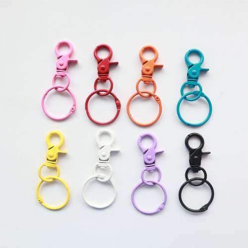 彩色金属烤漆狗头扣卡环圈五金箱包挂件diy饰品配件龙虾链钥扣