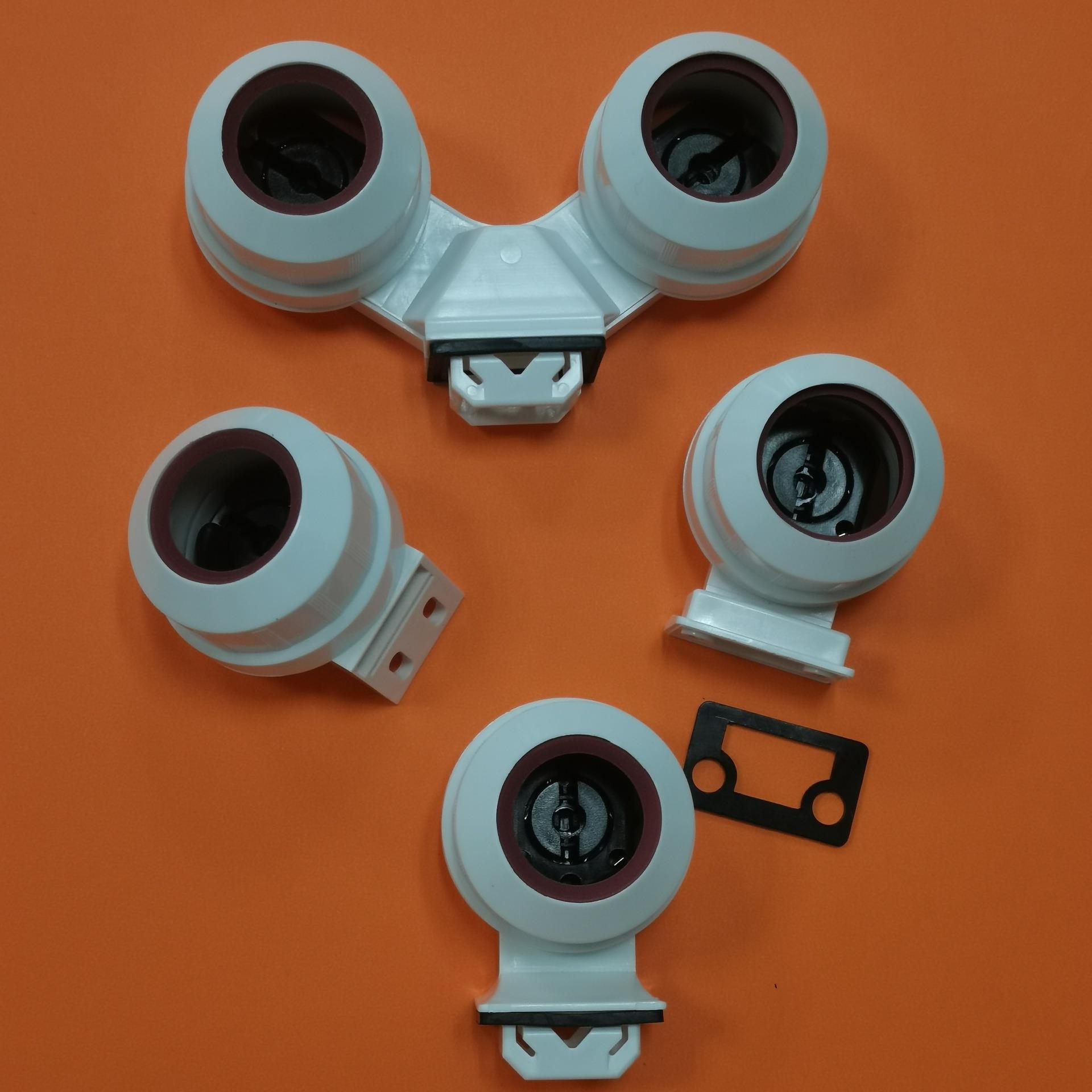 G13T6T8T10防水灯座鱼缸灯座G13卡式螺口防水水族箱灯座CQC