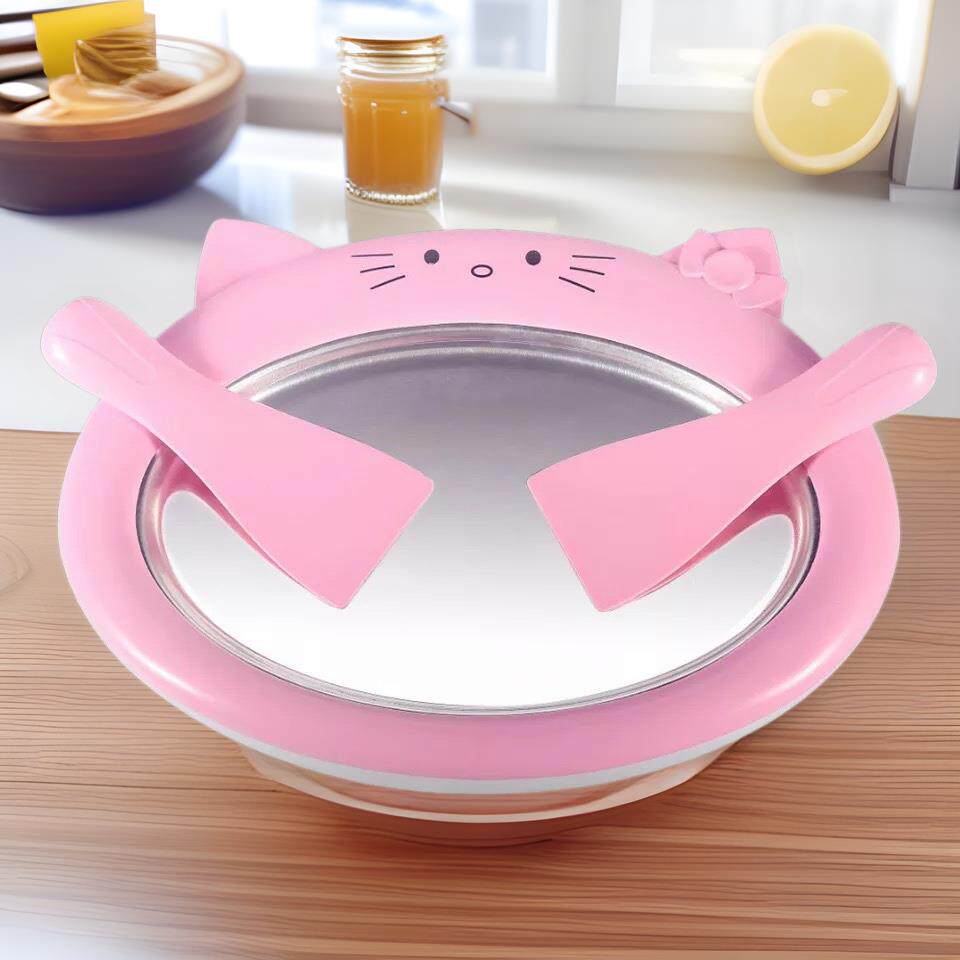 小家电炒酸奶机家用小型炒冰机儿童迷你炒冰沙机冰淇淋机跨境