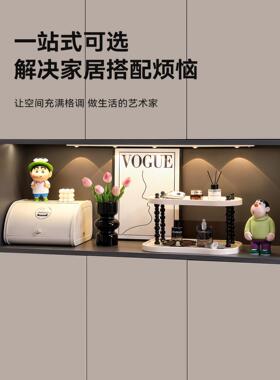 入户玄关装饰摆件钥匙收纳置物架进门鞋柜香水整理盒桌面家居好物