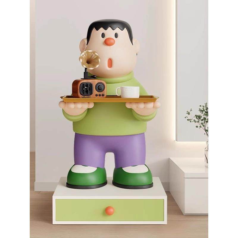 胖虎创意电视柜落地式装饰品大型入口沙发装饰客厅入口储物室乔迁,家居饰品,落地摆件,淘宝优惠券,粉丝福利购,淘宝优惠卷