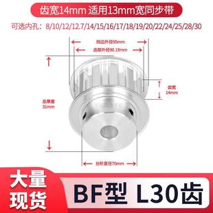 同步轮L30齿宽14内孔12 同步带轮 1920242528现货套装