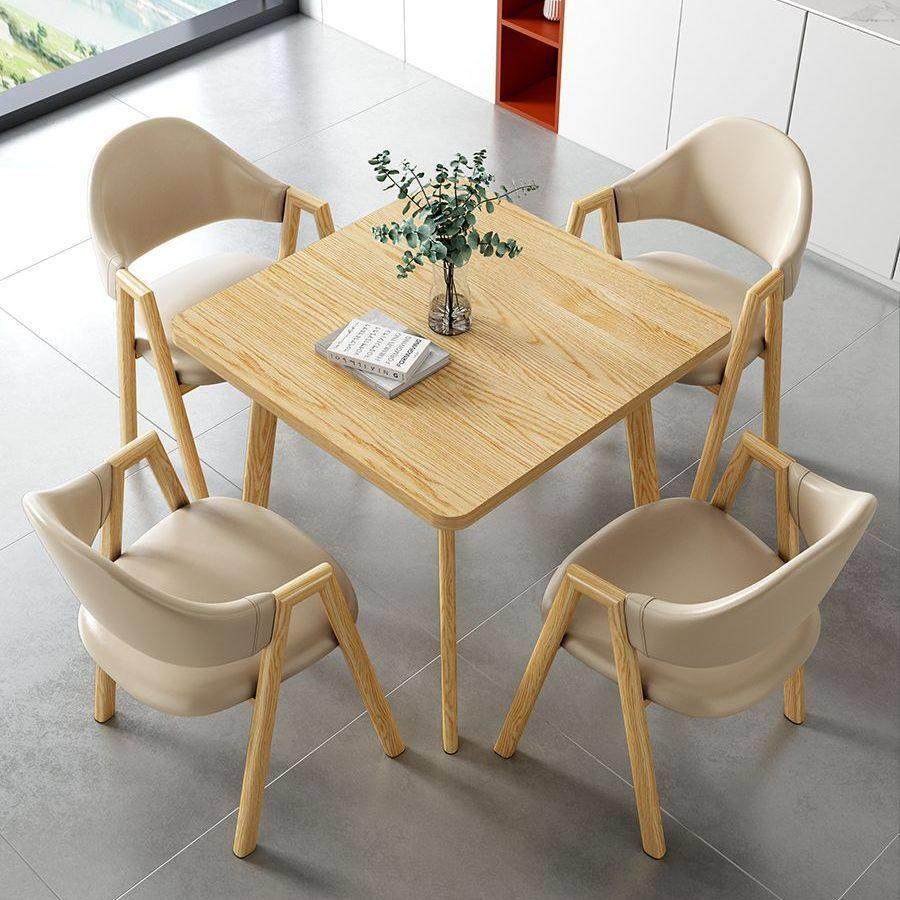 新款北欧餐桌椅组合简约小户型休闲餐厅奶茶店商务办公室洽谈桌椅,住宅家具,板木餐桌,淘宝优惠券,粉丝福利购,淘宝优惠卷