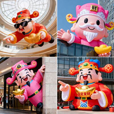 马年充气财神气模定制毛