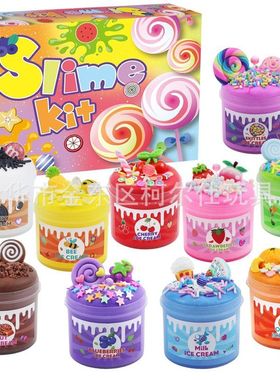 60ml 史莱姆套装slime kit 棉花泥 低硼黄油泥彩泥黏土玩具厂家