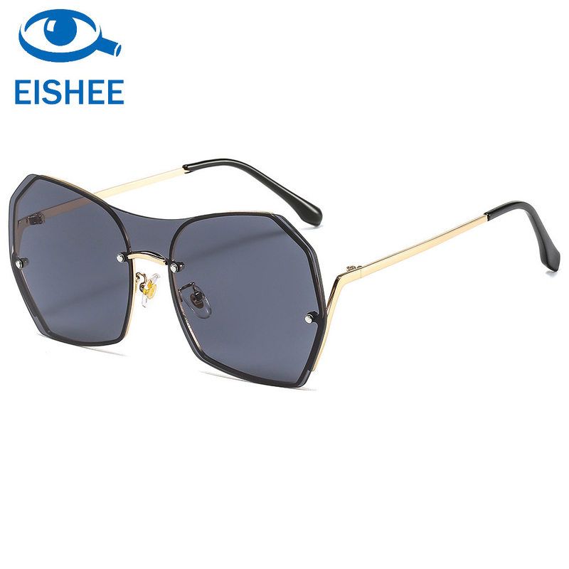 新款个性多边形一体片太阳镜时尚男女士墨镜网红街拍潮流眼镜