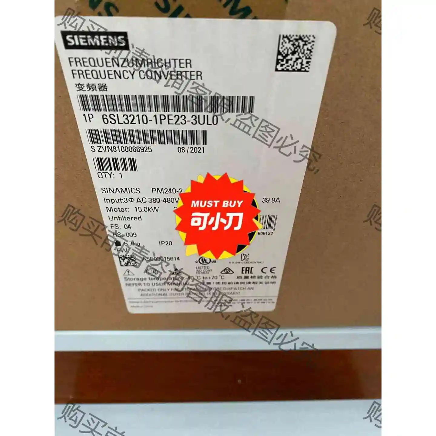 西门ziG120变频器6SL3210-1PE23-3UL0功率 议价再拍
