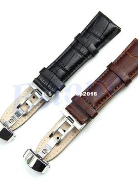 New Arrive Design Durable 18mm-24mm Genuine Leather Deploy