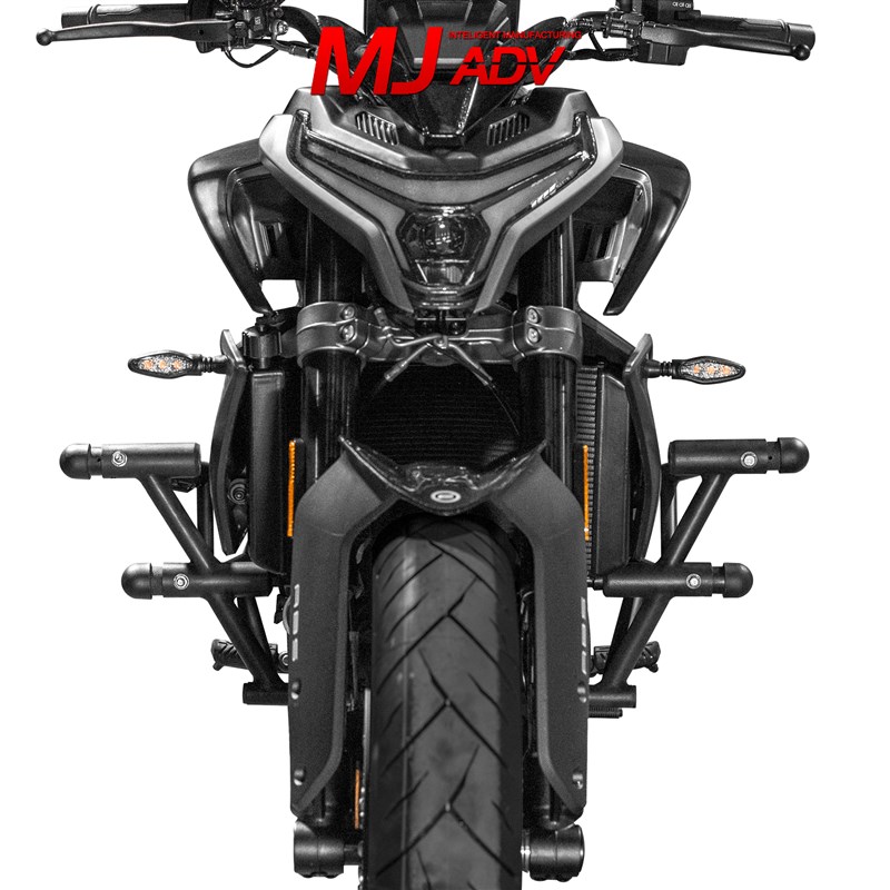 适用于春风800NK改装保险杠高碳钢护杠弹簧缓震防摔杠车身保护架