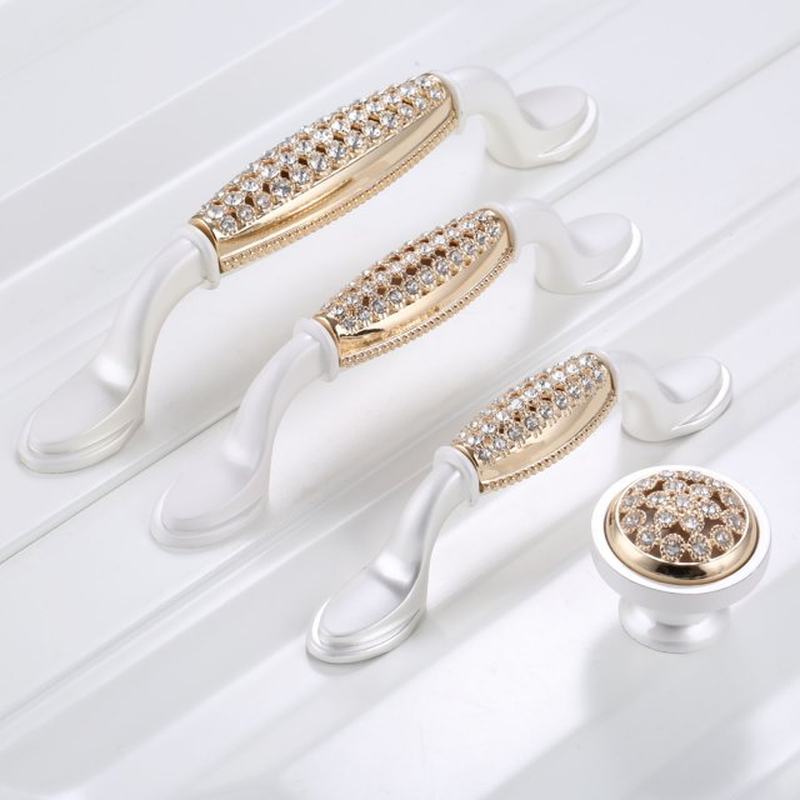 2018 New Furniture Handle Luxury Diamond Cabinet Knobs and H
