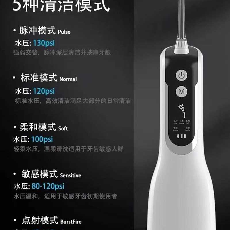 德国电动冲牙器家用洗牙器便携式水牙线学生正畸专用牙齿清洁神器