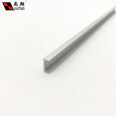 玻璃铝合金u型槽铝槽边框5槽1u形x铝合金型材u铝扣条包边卡槽x10