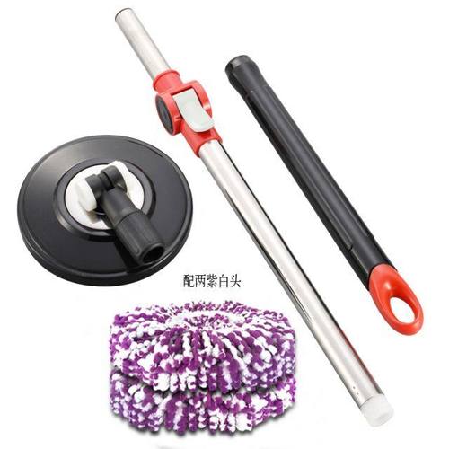 旋转拖把杆拖把头替换头通用拖布杆单杆墩布拖地头墩布头配件大全