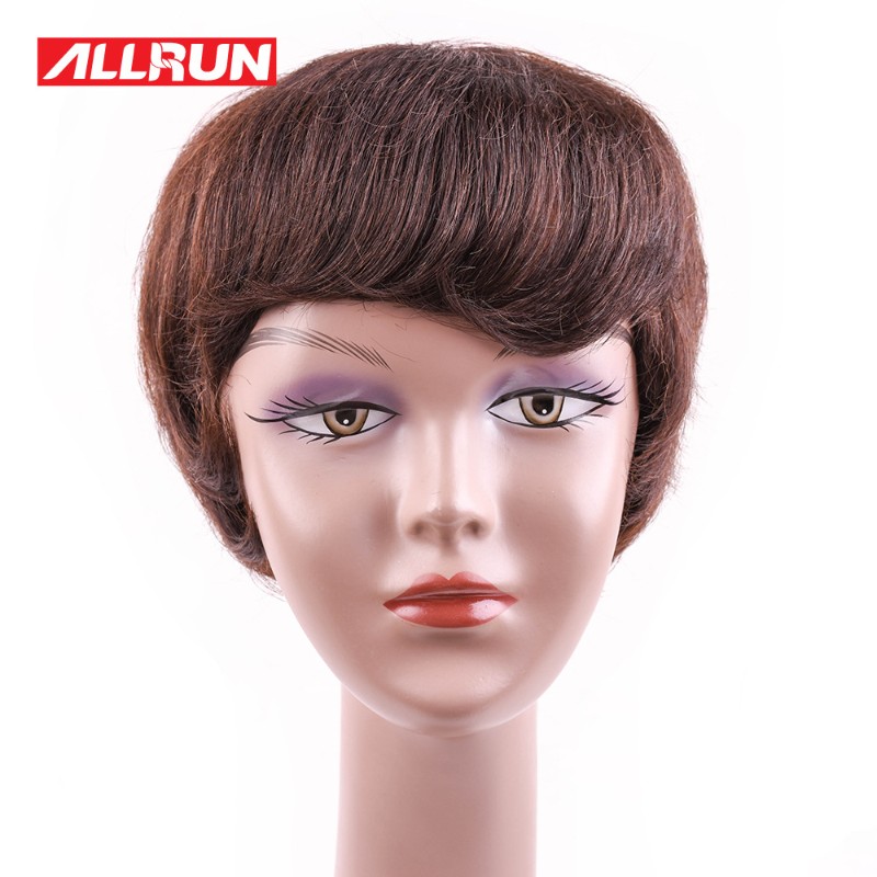 Wigs headwear women real hair real human hair 女士假发真人发