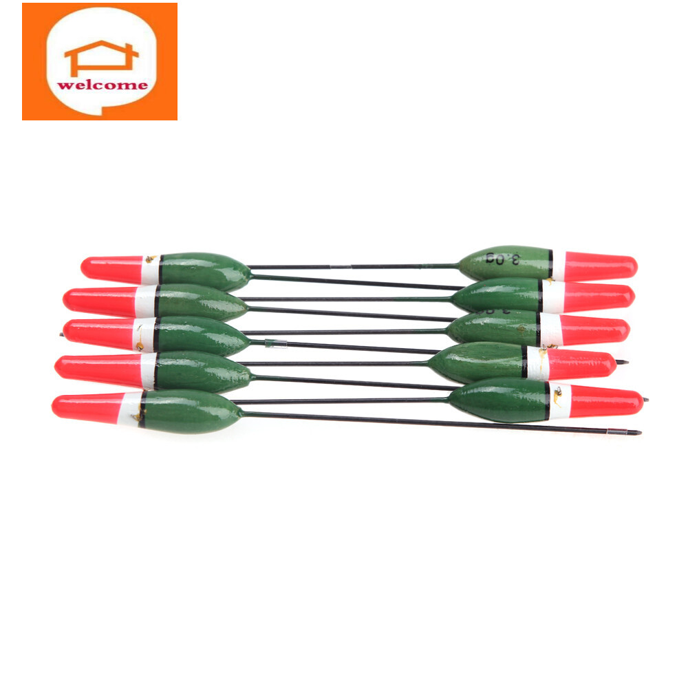 2016 New 10pcs Fishing Floats Paulownia Wood Fishing Bobbe